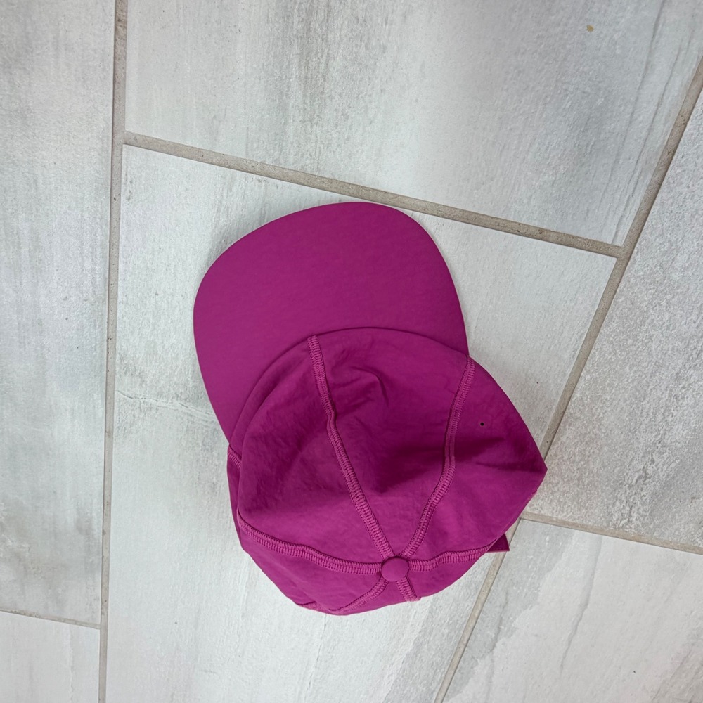 Lululemon Fast and Free Running Hat Magenta Pink Adjustable Performance Cap OS